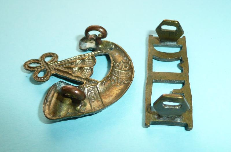 Durham Light Infantry (DLI) Two Part Brass Shoulder Title