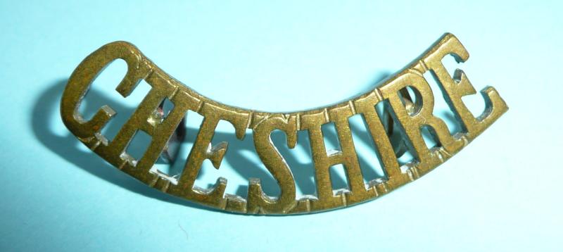 The Cheshire Regiment Officer's  Brass Shoulder Title