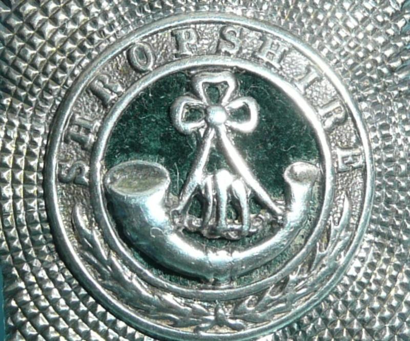 KSLI King's Shropshire Light Infantry Officers Field Service Cap Star Badge