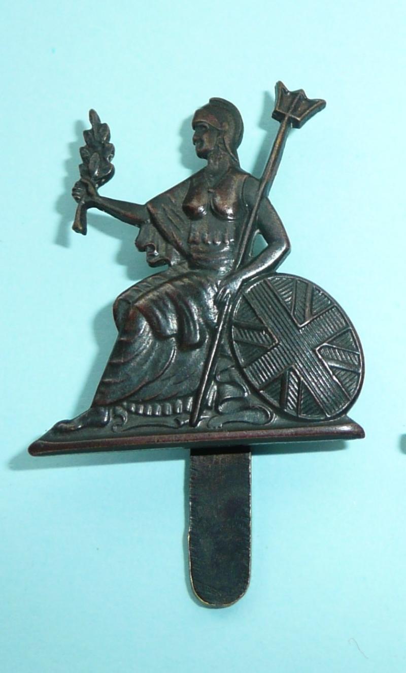 Royal Norfolk Regiment - Bronze Cap Badge on Slider