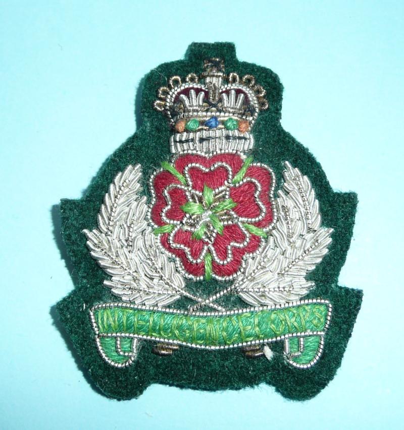 Intelligence Corps Officer's Bullion Beret Badge, QEII issue