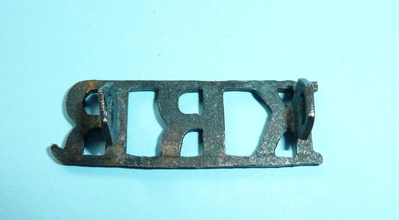 KRR - King's Royal Rifles Corps (KRRC) Blackened Brass Shoulder Title