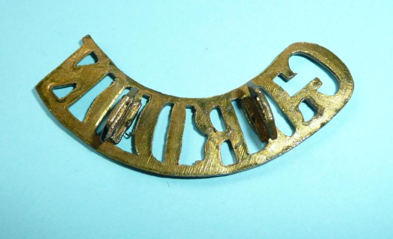 WW1 Gordon Highlanders Brass Shoulder Title