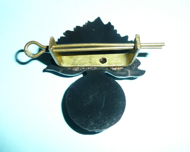 Royal Regiment of Fusiliers (RRF) Northern Ireland Issue Black Plastic Cap Badge