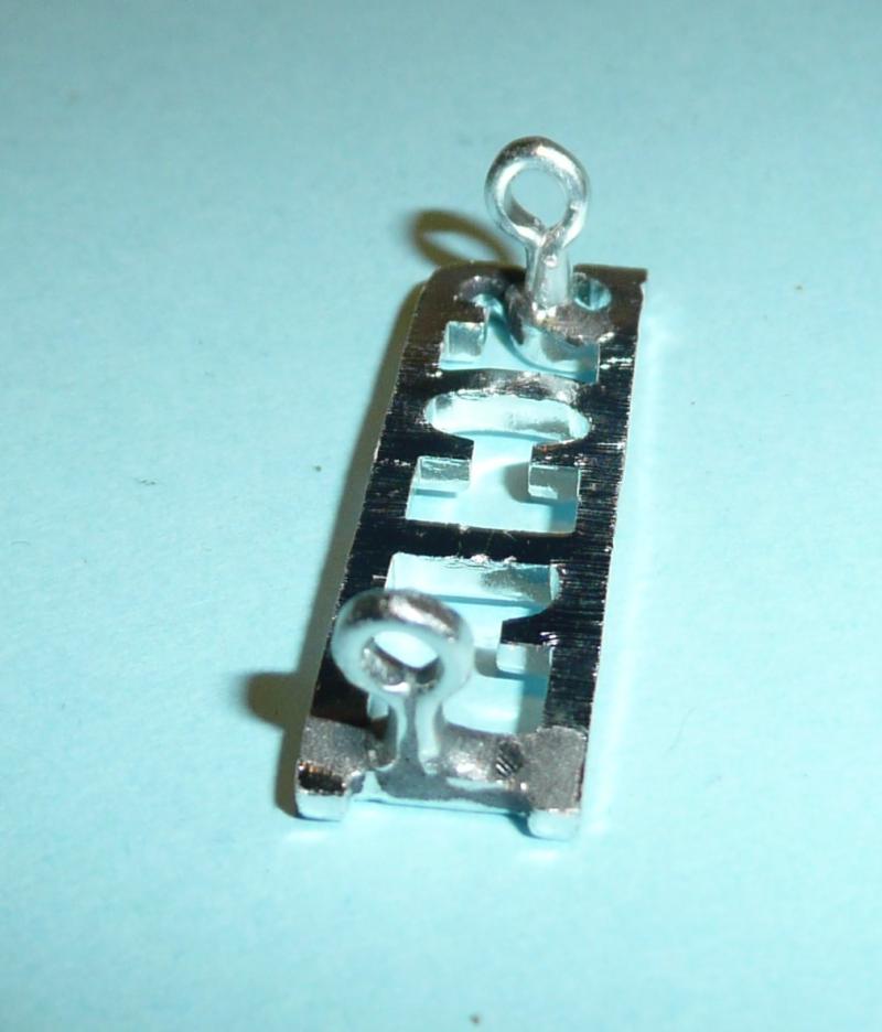 SCLI (Somerset & Cornwall Light Infantry) Silver AA Anodised Staybrite Shoulder Title