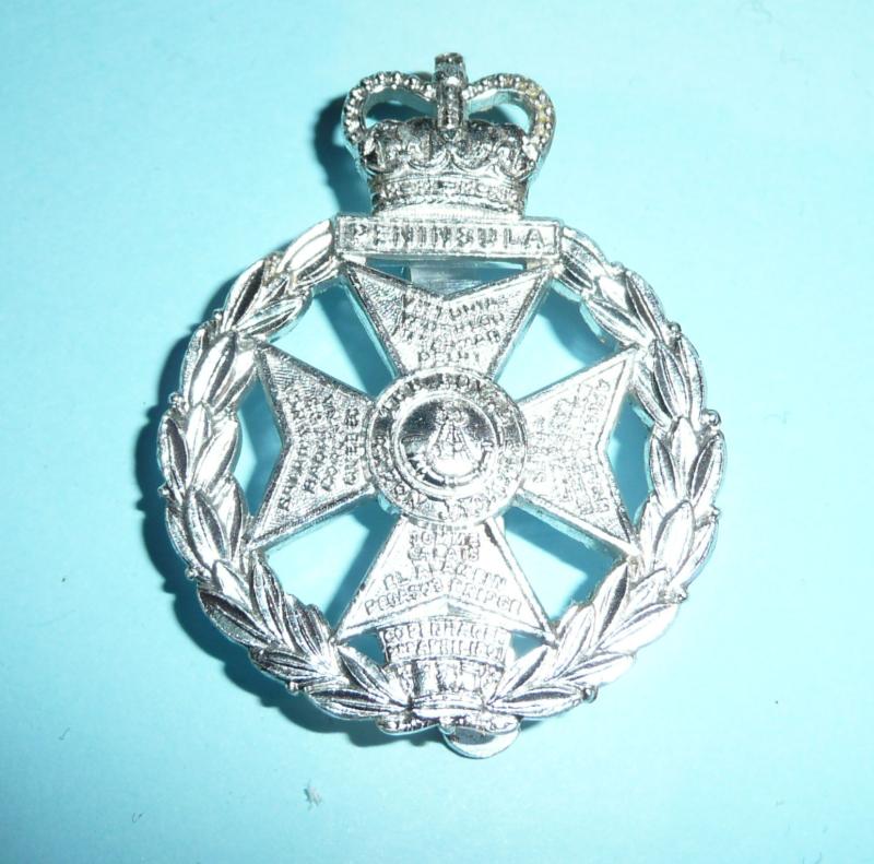 The Royal Green Jackets AA Anodised Staybrite Cap Badge, QEII Issue - Gaunt
