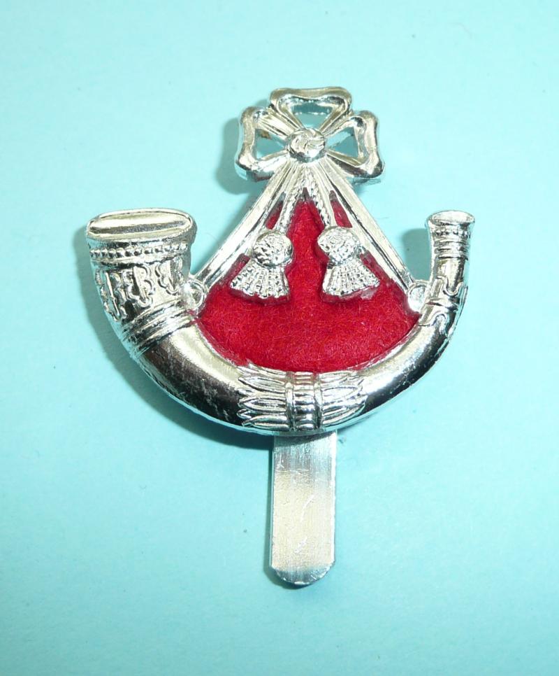 The Light Infantry AA Anodised Staybrite Cap Badge