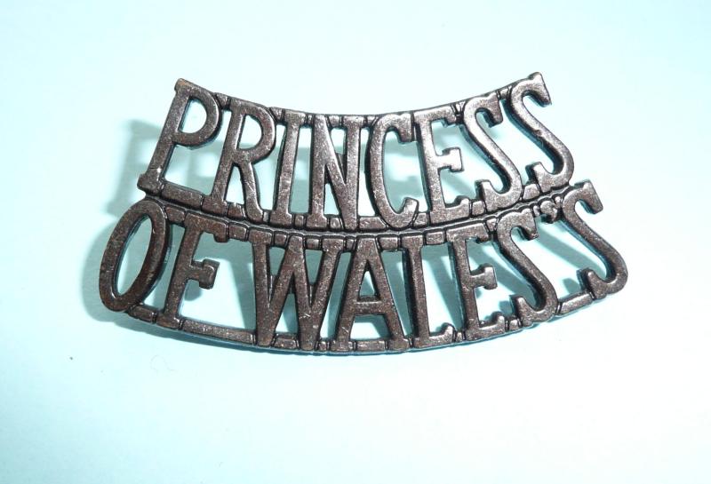 Princess /Of Wales's (Princess Of Wales's Royal Regt) Bronze Army metal shoulder title