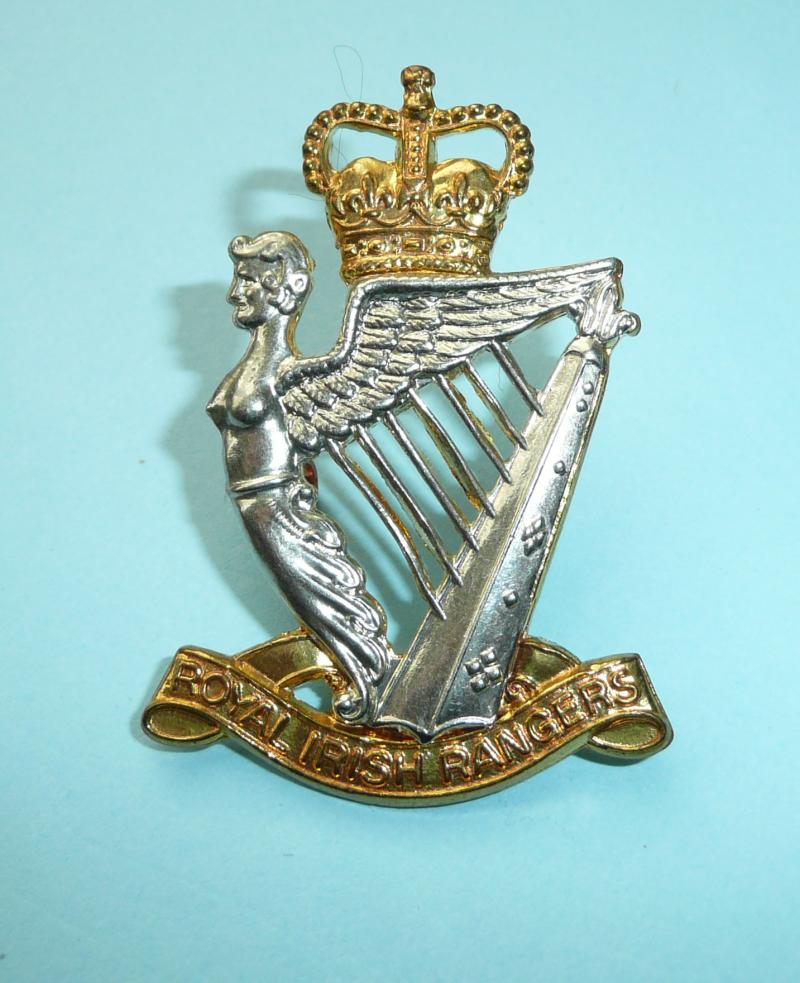 Royal Irish Rangers Bi-Metal Caubeen Cap Badge