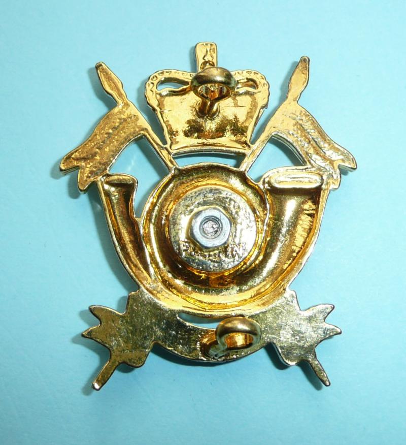 King's Own Yorkshire Yeomanry (Light Infantry) KOYY(LI) Bi-Metal and Enamel Cap Badge
