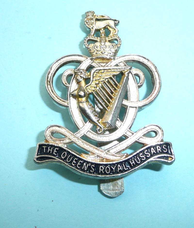 The Queen's Royal Hussars Bi Metal Cap Badge - Firmin