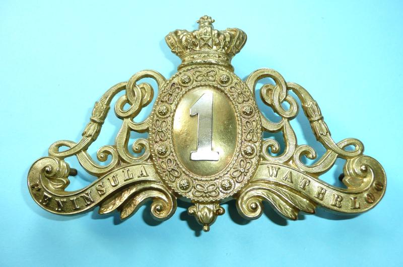 Victorian 1st Life Guards Household Cavalry Other Ranks Bi Metal Pouch Badge