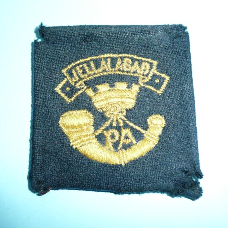 Inter-War Somerset Light Infantry (Price Albert's) Embroidered Felt Cloth Pagri Badge