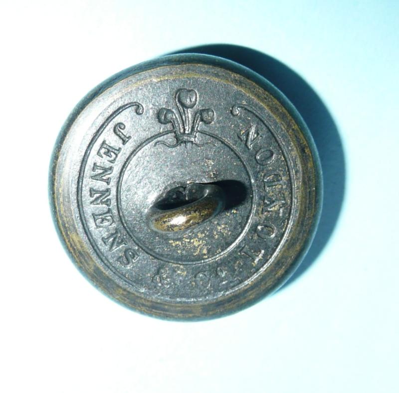 QVC Royal Irish Rifles (RIR) Officer's Blackened Brass Large Pattern Button