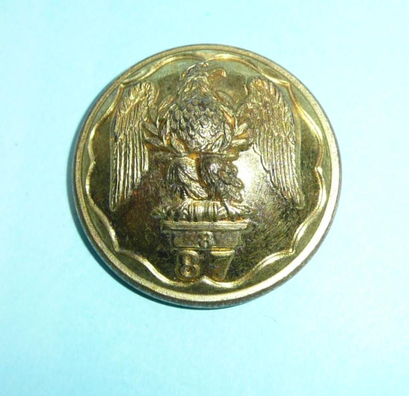 87th (Royal Irish Fusiliers) Regiment of Foot Officer's Gilt Large Pattern Button