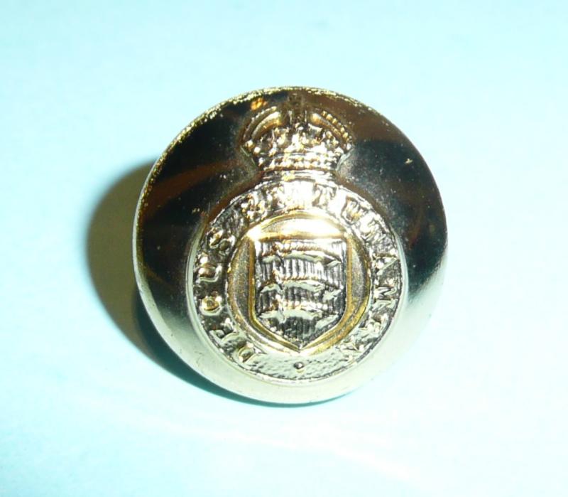 Essex Yeomanry AA Anodised Staybrite Medium Pattern Button, King's Crown