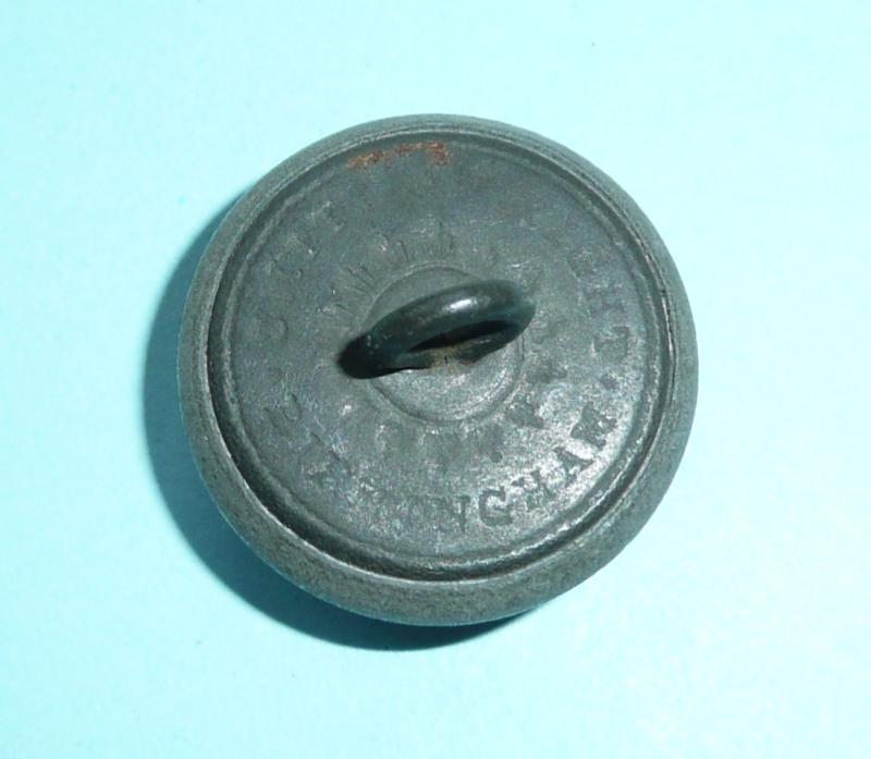 Irish Militia - 107th Kerry Militia Other Ranks Large Pattern Pewter White Metal Tunic Button