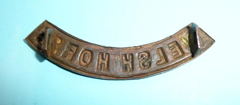 WW1 - The Welsh (Yeomanry) Horse (Lancers) Bronze Shoulder Title