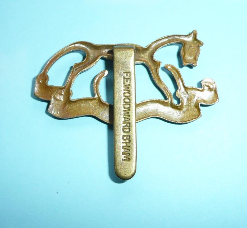 The Berkshire Yeomanry Other Ranks Brass Cap Badge - Woodward