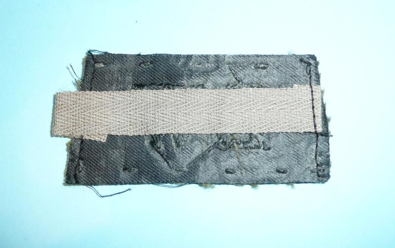 WW2 BW - The Black Watch (Royal Highland Regiment) Woven Black on Khaki Epaulette Slip-On Shoulder Title