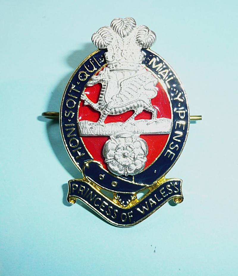 Princess of Wales's Royal Regiment PWRR Officer's Cap Badge - Firmin