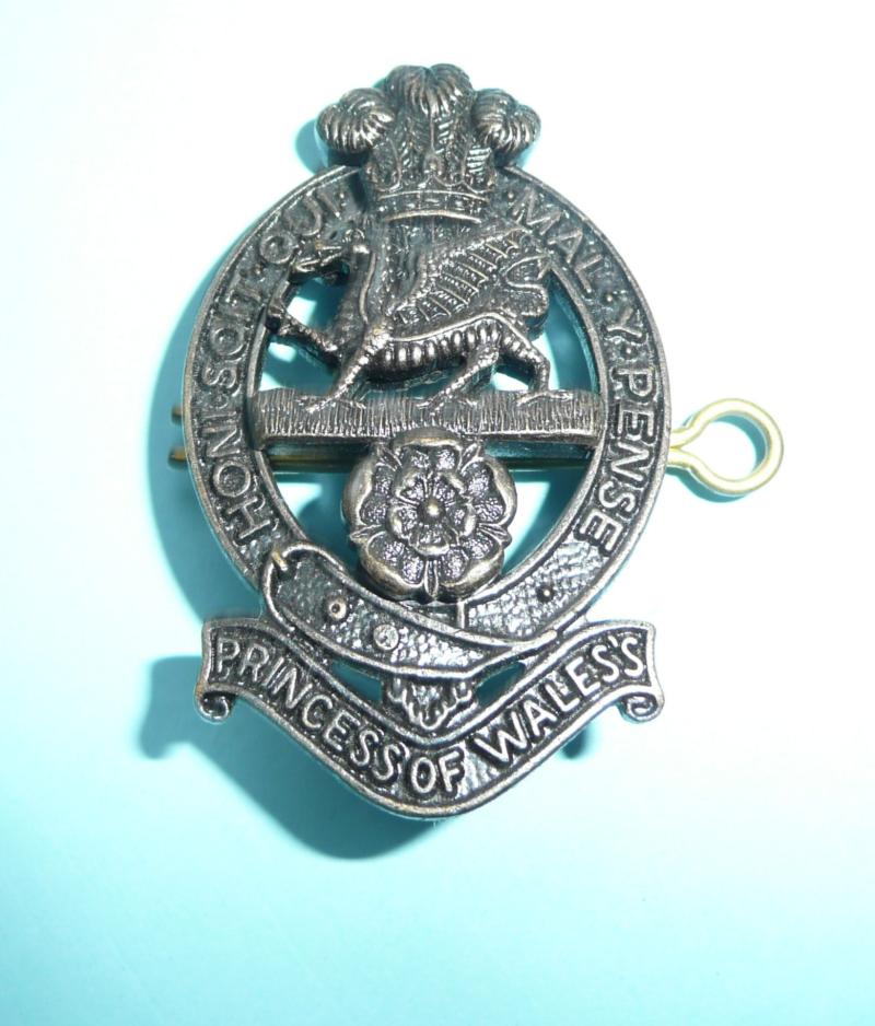Princess of Wales's Royal Regiment PWRR All Ranks Subdued Bronzed Cap Badge - Firmin